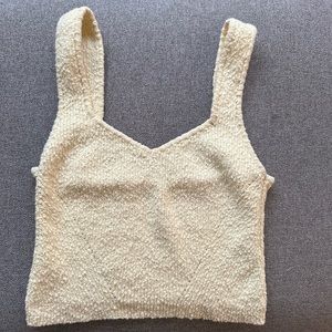 By together- yellow knit womens top